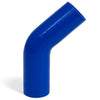 Saas Silicone 45 Degree Hose 57 x 57mm Blue SSH455757E