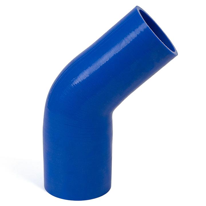 Saas Silicone 45 Degree Reducer 63 x 76mm Blue SSH456376E