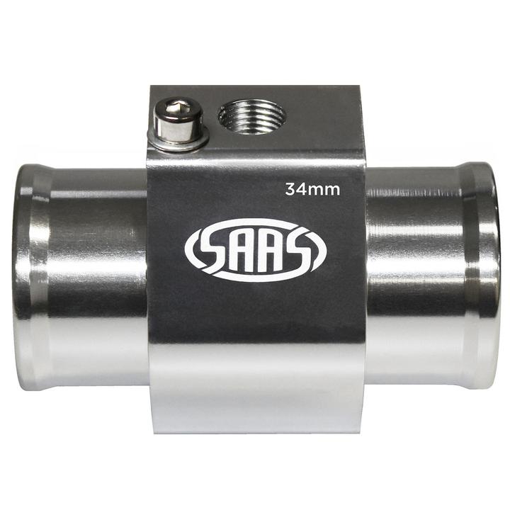 Saas 34mm Water Temp Hose Adapter Aluminium SWTA34