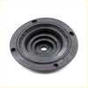 Black rubber shift boot cover gasket with concentric ridges and four mounting holes for toyota hilux 79-83