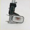 Clear rectangular side indicator light with black plastic housing and ribbed lens for toyota hilux 1997-2005