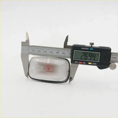 Side marker turn signal light for Toyota Hilux N140 N160 1997-2005 with clear ribbed rectangular lens and black frame