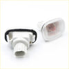 White plastic side marker turn signal light with clear lens and vertical ridges for toyota hilux 2004-2010