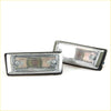 Pair of chrome rectangular side marker turn signal lights with clear lenses and black rubber trim for toyota hilux