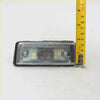 Rectangular clear lens side marker turn signal light with black rubber housing and silver screws for toyota hilux