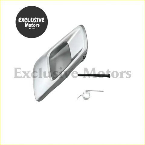 Silver door inner handles x2 with chrome finish and integrated window latch for ford ranger and mazda bt50
