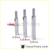 Three chrome metal threaded inserts 3 to 4 inches for silver shift knob extension m12x1.25 manual gear shifter