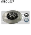 SKF Brake Rotor w/ Bearing 249mm Rear Vkbd 1017