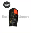 Black smoked led taillight with red illuminated section shown from the back for isuzu d-max 2012-2020