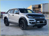 Silver holden colorado pickup truck with smooth black flares and rugged tires for 2017 to 2021 models