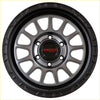 Black and gray sniper ballistic alloy wheel with matte finish multi-spoke design 17x9 6x139.7 +15 offset