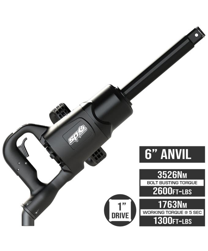SP Tools 1in Dr Air Impact Wrench - 6" Long Anvil -