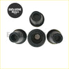 Black rubber spark plug gasket set bushings with matte finish and tapered shape for nissan navara d22 engine