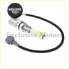 Silver metal speed sensor with black corrugated cable and gray connector for nissan d21 pickup and pathfinder 1994-2001