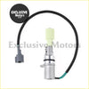 Silver metallic crankshaft position speed sensor with light green gear and gray connector for nissan d21 pickup pathfinder