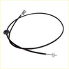 Black rubber-coated speedometer cable with metallic connectors and textured knob for mitsubishi triton l200 1986-1996