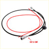 Black rubber-coated speedometer cable with metallic connectors 167.5 cm for mitsubishi triton colt cyclone l200 1986-1996