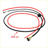 Speedometer cable for toyota hilux 1979-1983 black and red with metallic connectors 225 cm long