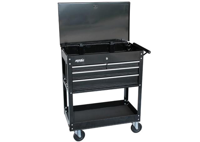 SP Tools Technicians Trolley Black Custom 4 Drawer
