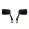 Black rectangular square fender mirrors with metallic spring mounts for mazda cosmo 121 ap rx5 1975-1981