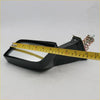 Black plastic square fender mirror with metallic spring mount for mazda cosmo 121 ap rx5 1975-1981 back view