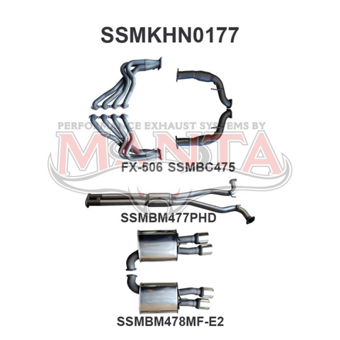 Manta HSV VE E2 Sedan Wagon 3in With 1 7/8 in Extractors