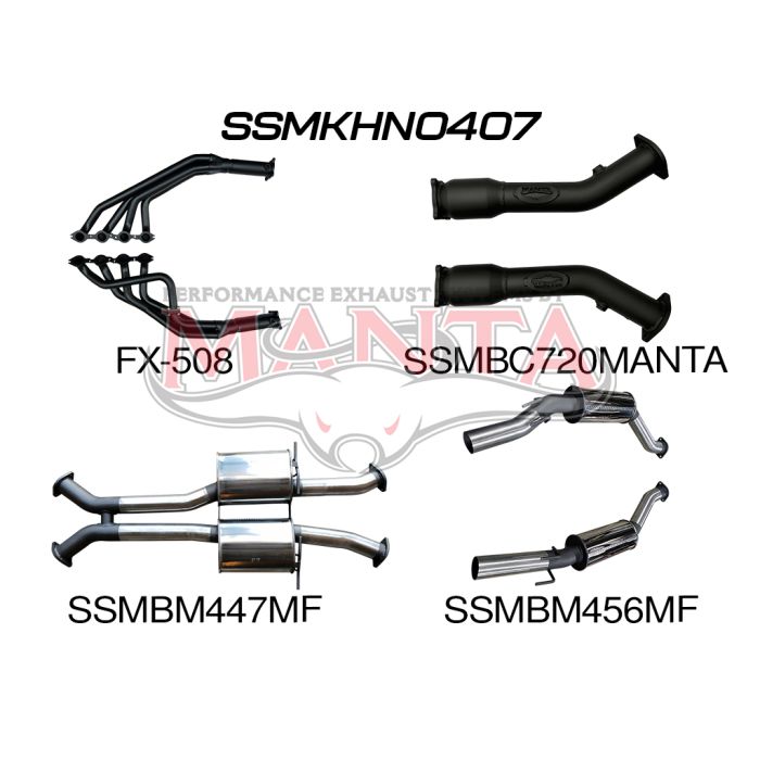 Manta VZ Gto Monaro 3in Dual With 1 3/4 in Extractors