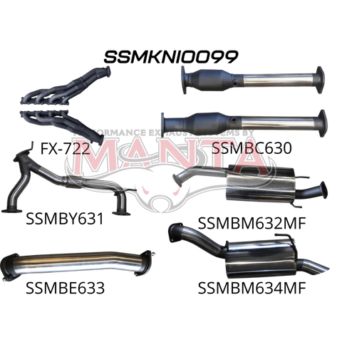 Manta Nissan Patrol Y62 V8 5.6L Wagon 3in Full Exhaust