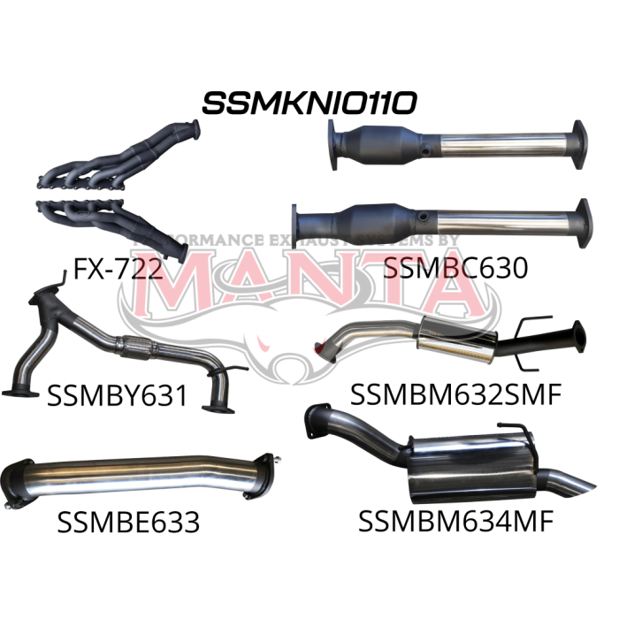 Manta Nissan Patrol Y62 V8 5.6L Wagon 3in Full System -