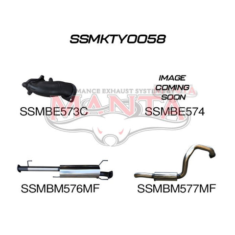 Manta KZJ120R Prado 3.0L 1KZ 3in Without Cat Exhaust