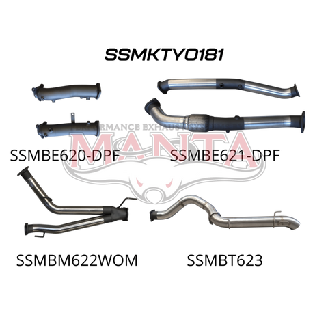 Manta Toyota Landcruiser VDJ200 V8 DPF 3in Dual Turbo