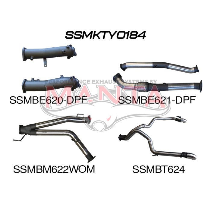 Manta Toyota Landcruiser VDJ200 V8 DPF 3in Dual Turbo