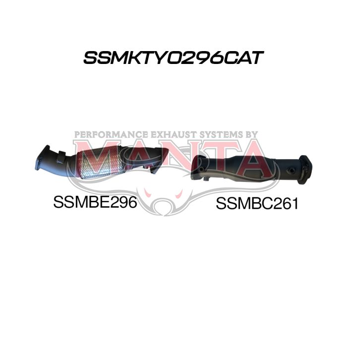 Manta VDJ76/78/79 V8 3in With Cat DPF Replacement Exhaust