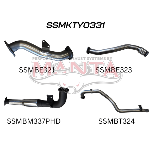 Manta HZJ105 CT26 Turbo 3in Turbo Back with Hotdog