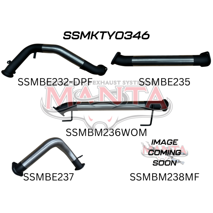 Manta Toyota Landcruiser 300 Series V6 3in Turbo Back