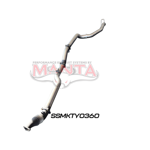 Manta VDJ79 Single & Dual Cab Ute 4in Turbo Back for