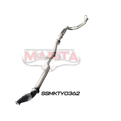 Manta VDJ79 Single & Dual Cab Ute 4in Turbo Back for