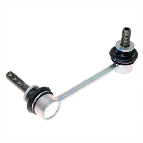 Silver metal stabilizer link assembly with black rubber bushings and threaded ends for toyota hilux 2004-2010 back side