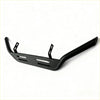 Black matte stainless steel nudge bar for toyota hilux 2012-2015 with integrated mounting brackets and slotted design
