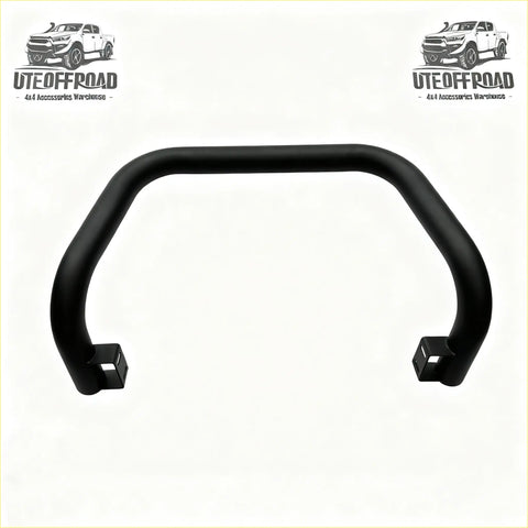 Black curved metal front bumper guard with mounting brackets for stainless steel nudge bar mazda bt-50 2012-2020 matte black