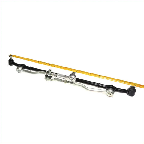 Black and silver steel steering center drag bar relay rod with yellow tape for Nissan Navara D22 1997-2004