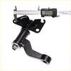 Black painted metal steering linkage with machined finish and threaded bolt end for nissan d22 hardbody rebuild kit