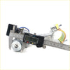 Silver metal car ignition switch with black plastic housing and blue wiring measured for toyota hilux steering column bracket