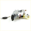 Silver steering ignition lock cylinder with black key and wiring harness for nissan 240sx s14 m/t 1994-1998