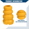 Yellow rubber strut bumper with segmented ribbed design and dust cover for toyota matrix 2003-2014