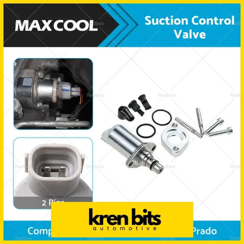 Maxcool suction control valve scv with metallic cylindrical body and threaded fittings for Toyota Hilux Hiace 042260L010