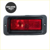 Black rectangular tail and fog light for mitsubishi pajero montero sport 1999-2008 with red translucent lens back side