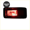 Black rectangular tail and fog light for mitsubishi pajero montero sport with red lens and clear plastic housing back side