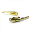 Yellow-gold metallic safety latch handles with sleek industrial design for tail gate handle opener chrysler l200 dodge ram 50