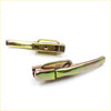 Gold-colored metal tailgate handle opener with curved handle and rectangular body for chrysler l200 dodge ram 50